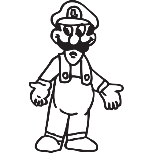 Sticker Mario Luigi