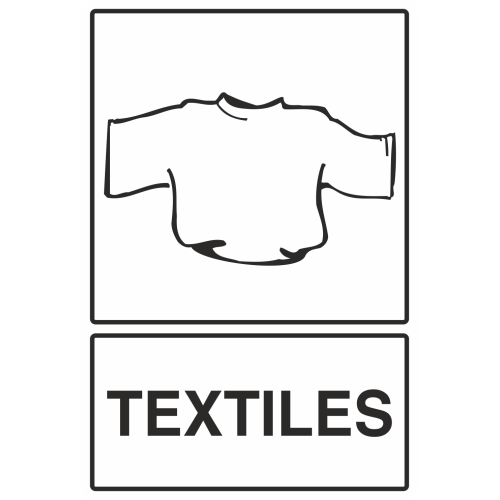 Autocollant Recyclage Textiles