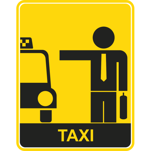 Autocollant Métier Taxi 8
