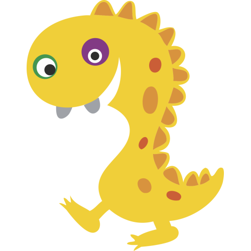 Autocollant Numéro Monstre Enfant