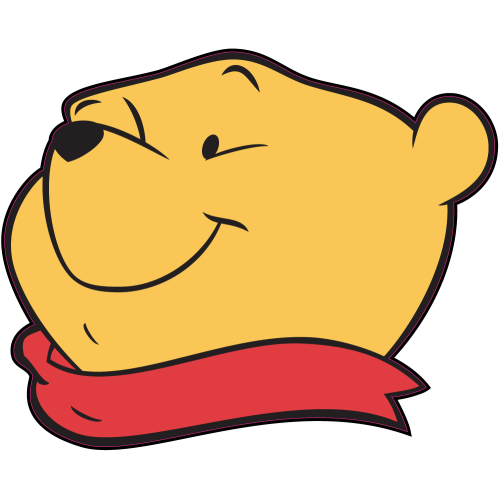 Autocollant Tete Winnie