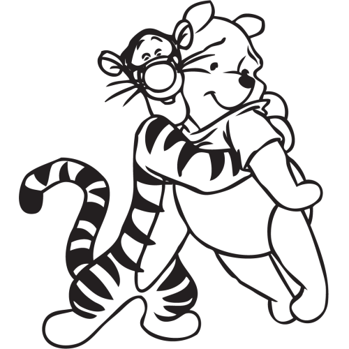 Sticker Winnie Et Tigrou