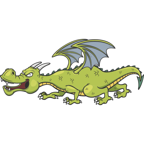 Autocollant Enfant Dragon En Colère