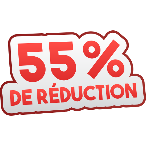 Autocollant Soldes 55% De Réduction