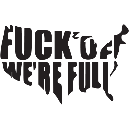 Sticker Jdm Usa Fuck Off We Are Full