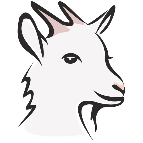 Autocollant Logo Animaux Ferme Chèvre