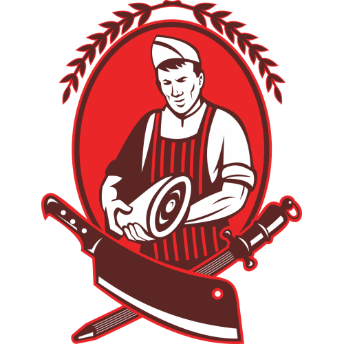 Autocollant Métier Commerçant Boucher 4