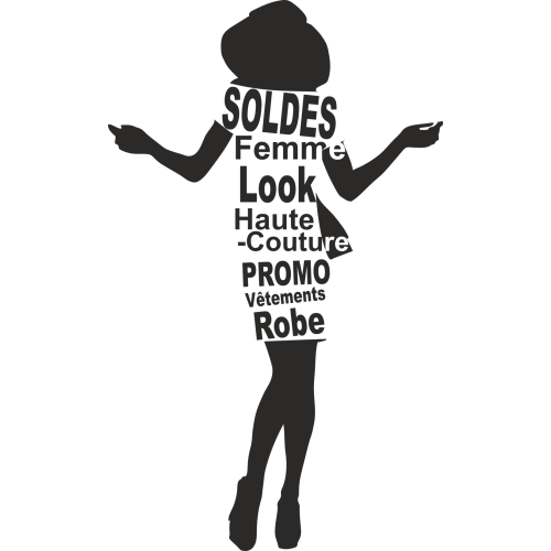 Sticker Femme Soldes 2