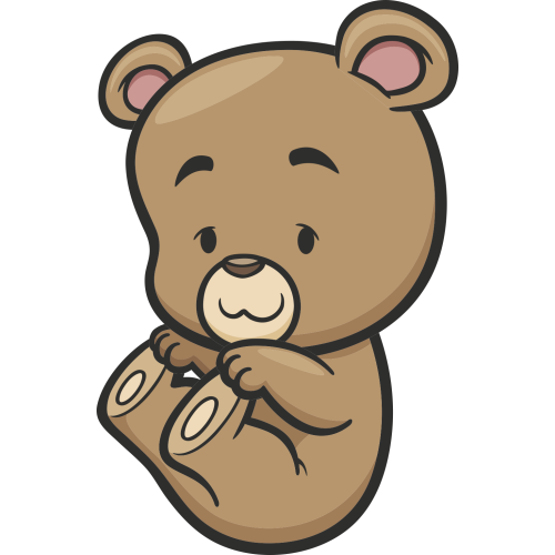 Autocollant Enfant Ours