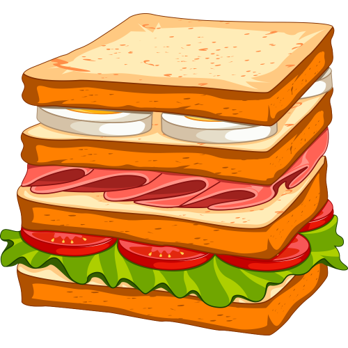 Autocollant Fast Food Sandwich 9