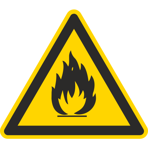 Autocollant Matières Inflammables