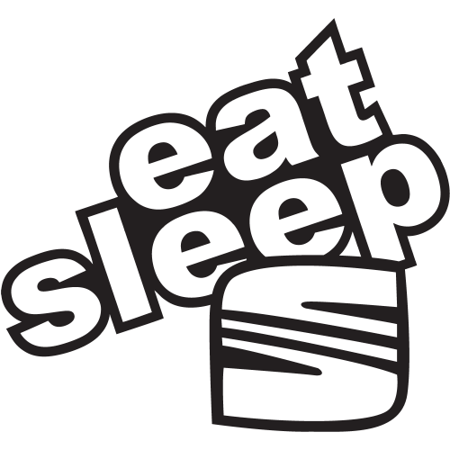 Sticker Eat Sleep Seat