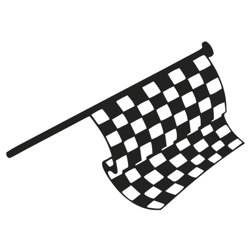 Sticker Drapeau Damier