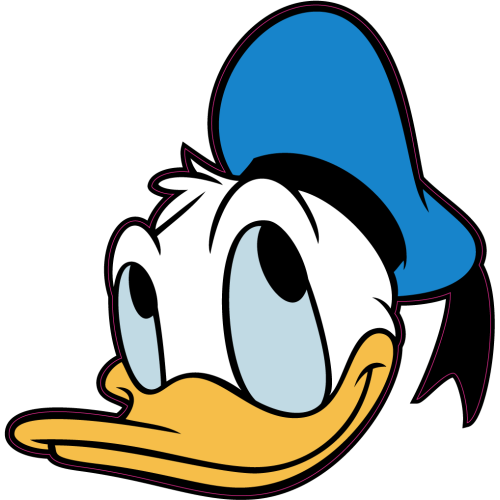 Autocollant Tete Donald