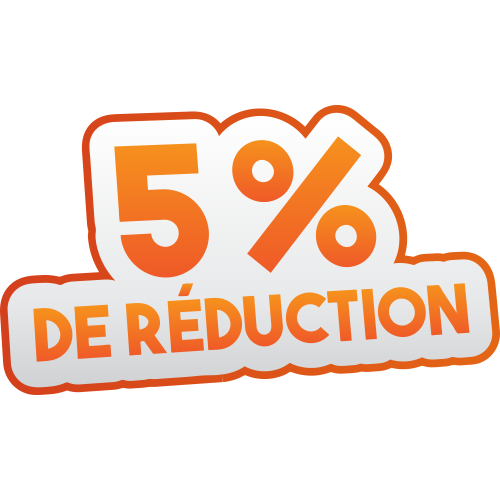 Autocollant Soldes 5% De Réduction