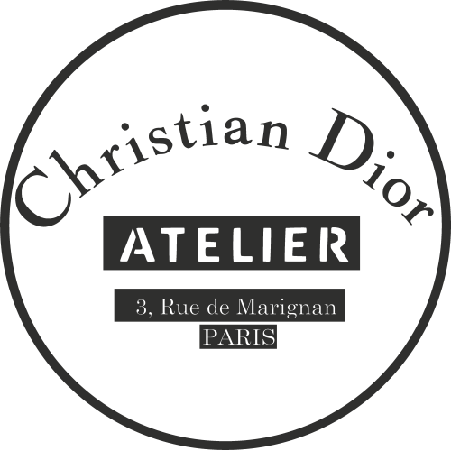 Sticker Christian Dior Atelier Fond Transparent
