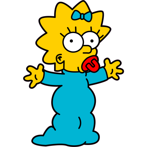Autocollant Maggie Simpson - Simpsons