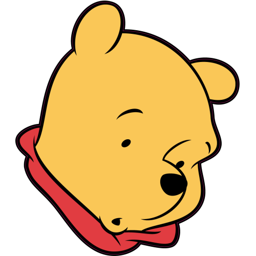 Autocollant Tete Winnie