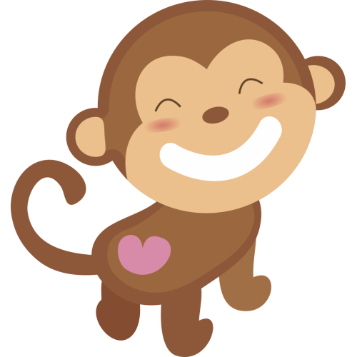 Autocollant Animaux Singe