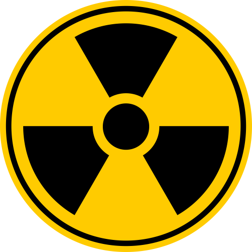 Autocollant Panneau Radiation