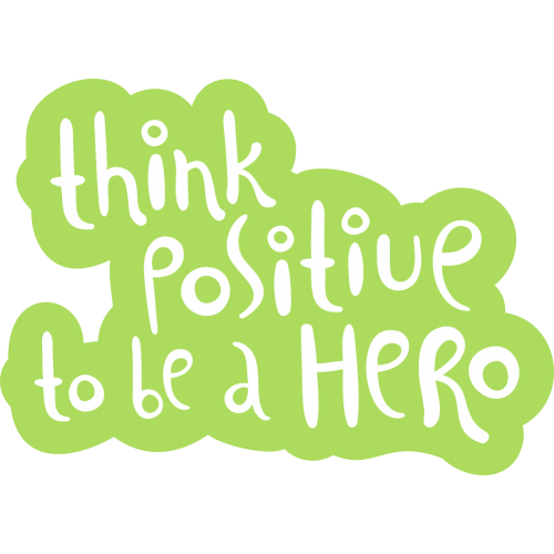 Autocollant Bd 20 Think Positive