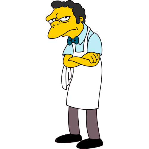 Autocollant Moe Szyslak - Simpsons