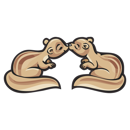 Autocollant Ecureuil  Content