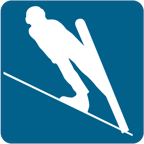 Autocollant Saut A Ski A