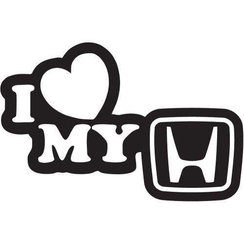 Sticker I Love My Honda