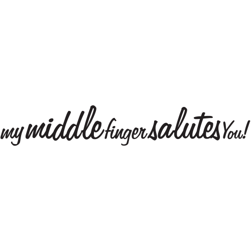 Sticker Jdm Middle Finger