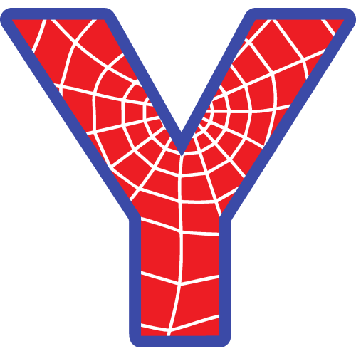 Sticker Lettrage Spider Man Y