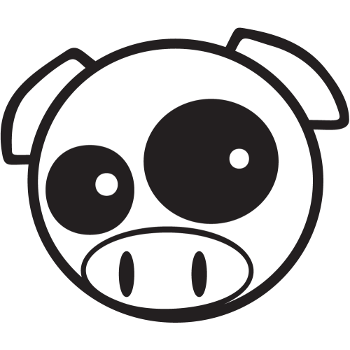 Sticker Jdm Pig