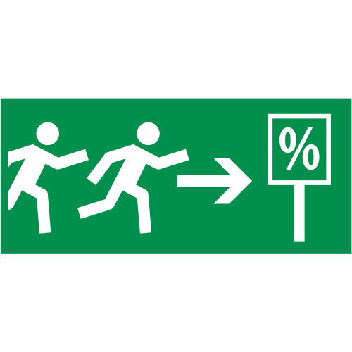 Autocollant Panneau Indication Bourse