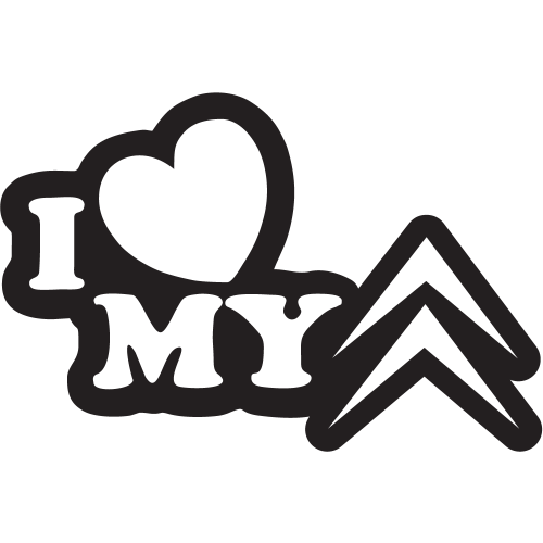 Sticker I Love My Citroen