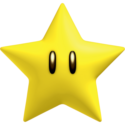 Autocollant Mario Etoile