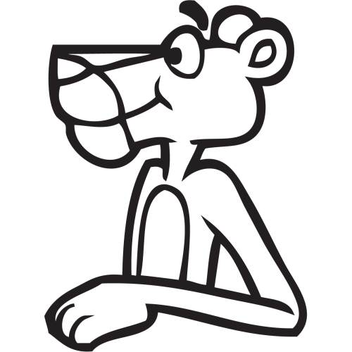 Sticker Pantère Rose