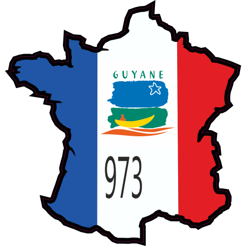 Autocollant Guyane