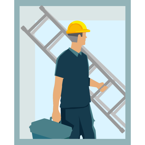 Autocollant Métier Travaux Publics Ouvrier 2