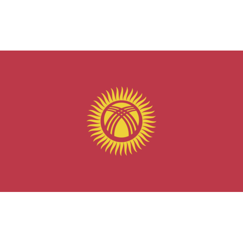 Autocollant Drapeau Kirghizstan