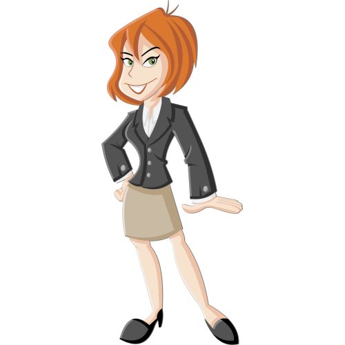 Autocollant Métier Femme Affaire