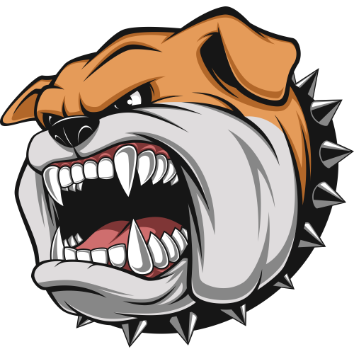 Autocollant  Chien Colère