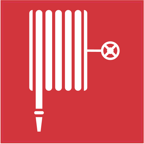 Autocollant Panneau Indication Incendie Lance