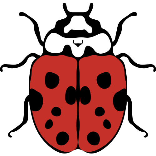 Autocollant Coccinelle