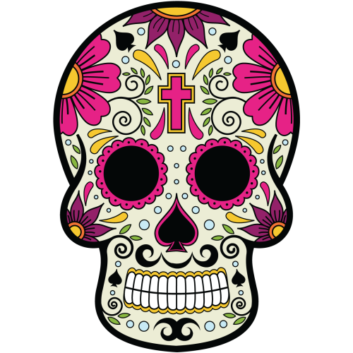 Autocollant Calavera - Tete De Mort Mexicaine