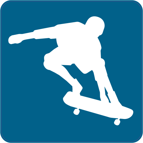 Autocollant Skateboard A