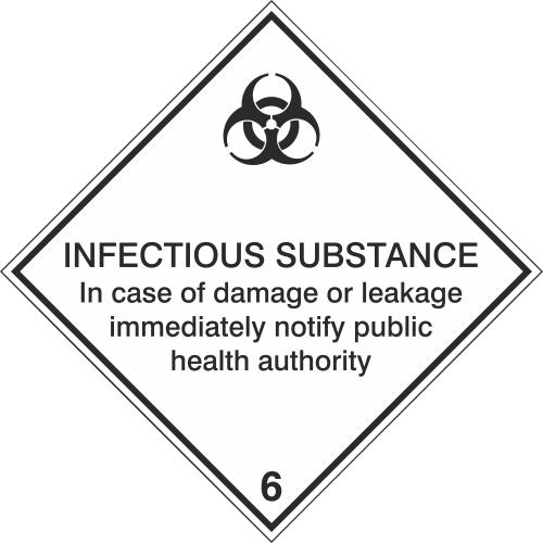 Autocollant Transport Maritime Infectieux