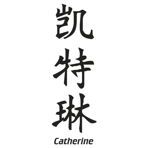 Sticker Prenom Chinois Catherine