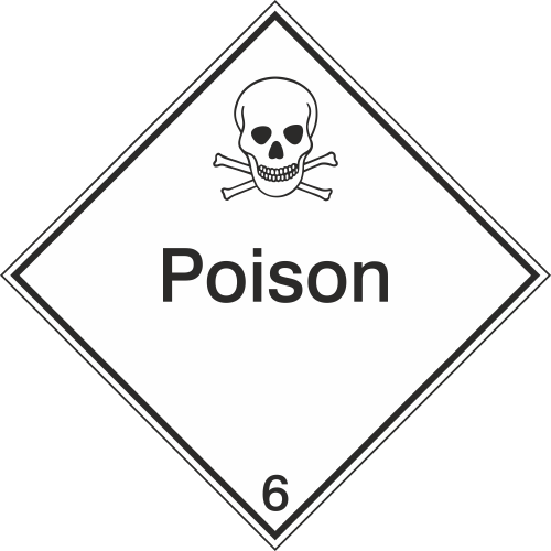 Autocollant Transport Maritime Toxique