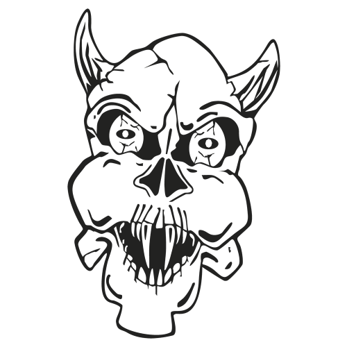 Sticker Tete De Mort