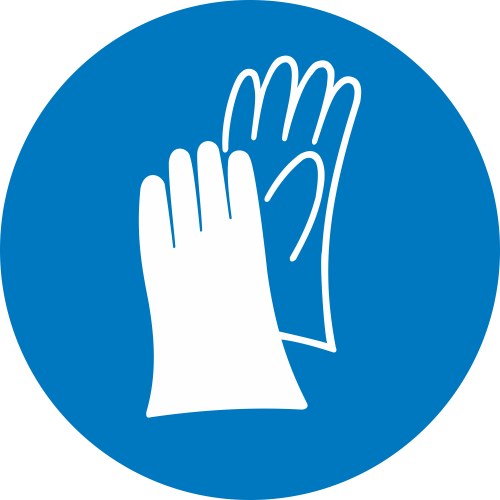 Autocollant Obligation Protection Mains